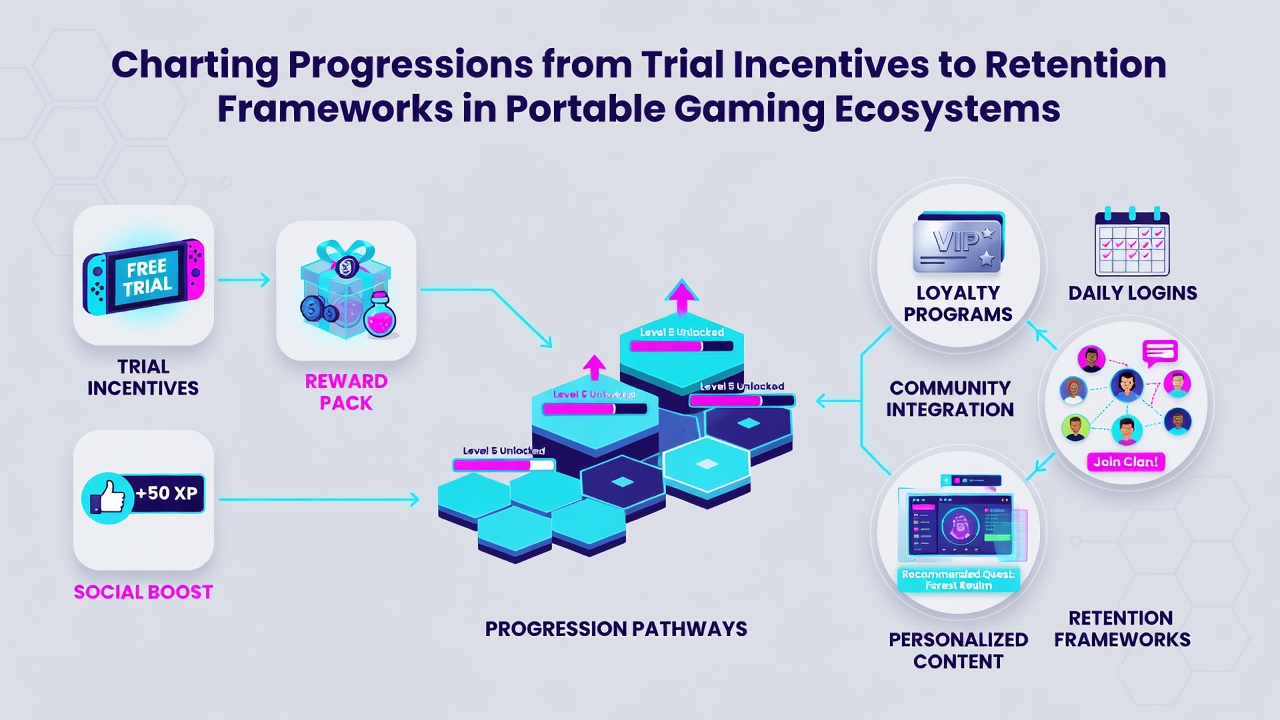 Dashboard view of mobile gaming retention metrics and loyalty tier progression