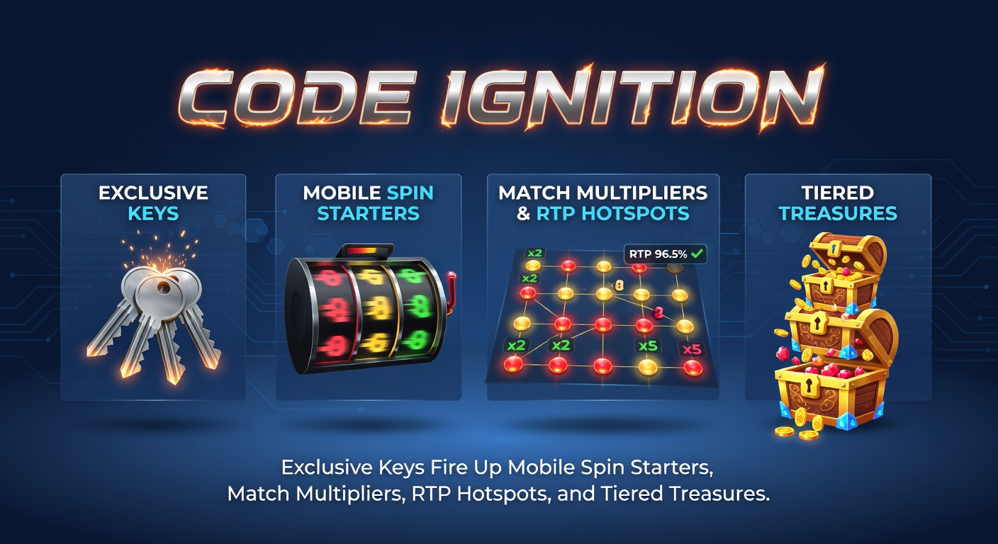 Vibrant mobile slot screen showing exclusive code entry unlocking spinning reels and glowing reward tiers