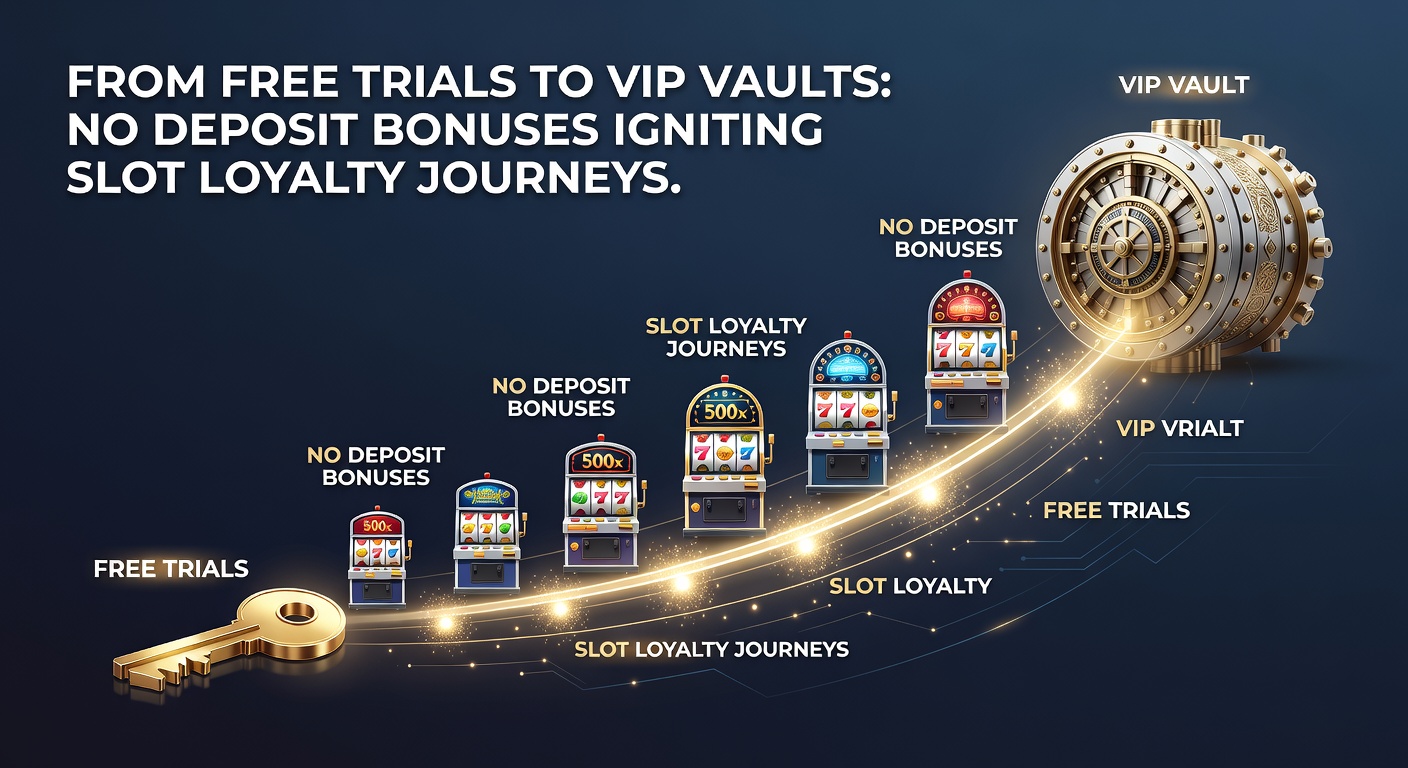 Elegant VIP lounge graphic with locked golden vaults overflowing with slot trophies, loyalty badges, and cascading bonus coins, representing elite rewards for dedicated players