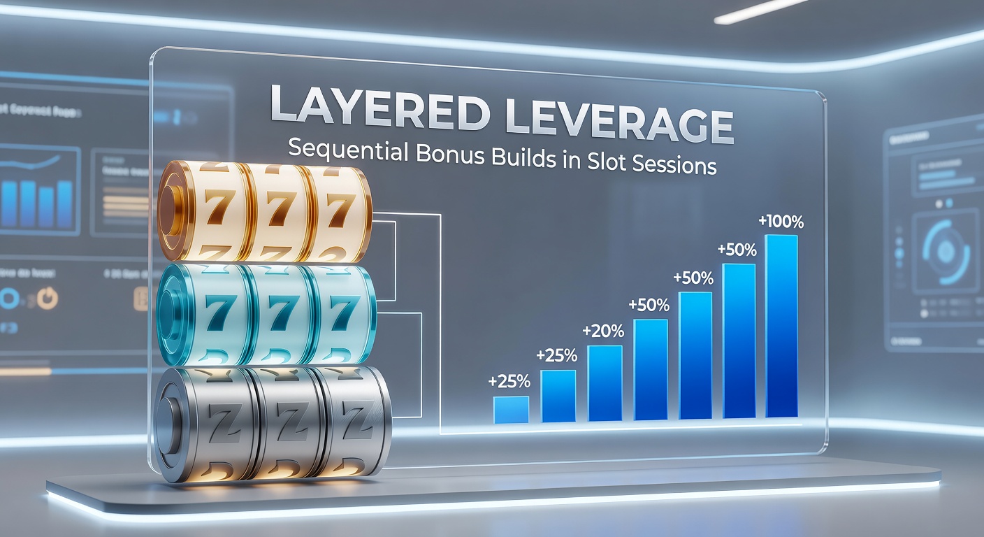 Vibrant slot machine screen displaying cascading bonus symbols and stacking multipliers during a sequential build-up