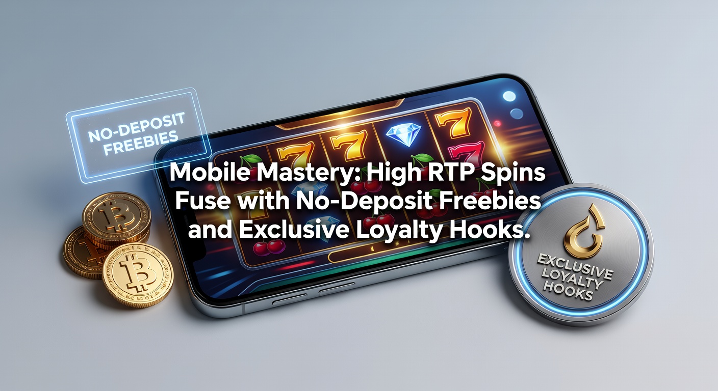 Vibrant mobile slot interface displaying high RTP game spins alongside no-deposit bonus notifications and loyalty tier upgrades