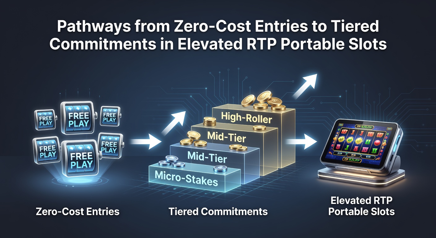 Diagram depicting the flow from zero-cost bonuses through deposit matches to elevated loyalty tiers in mobile slots