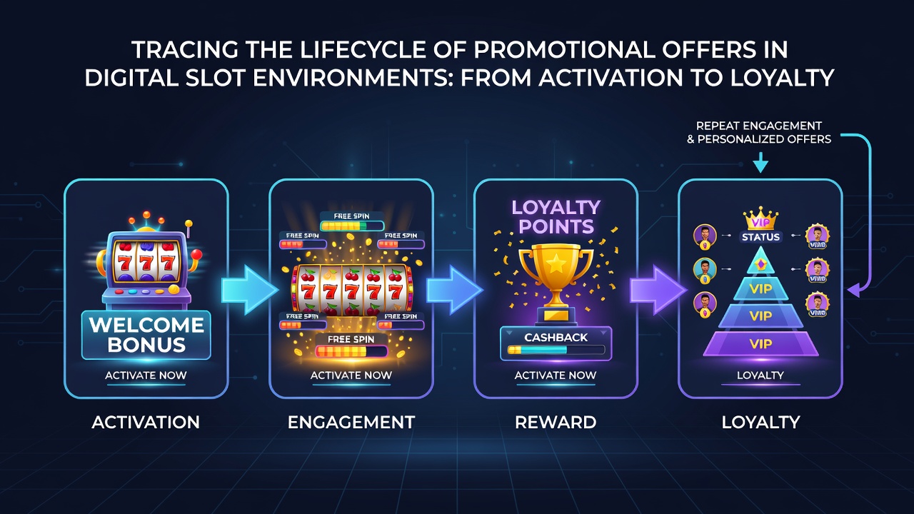 Player loyalty dashboard displaying tier progression, accumulated points, and upcoming milestone rewards in a slot platform