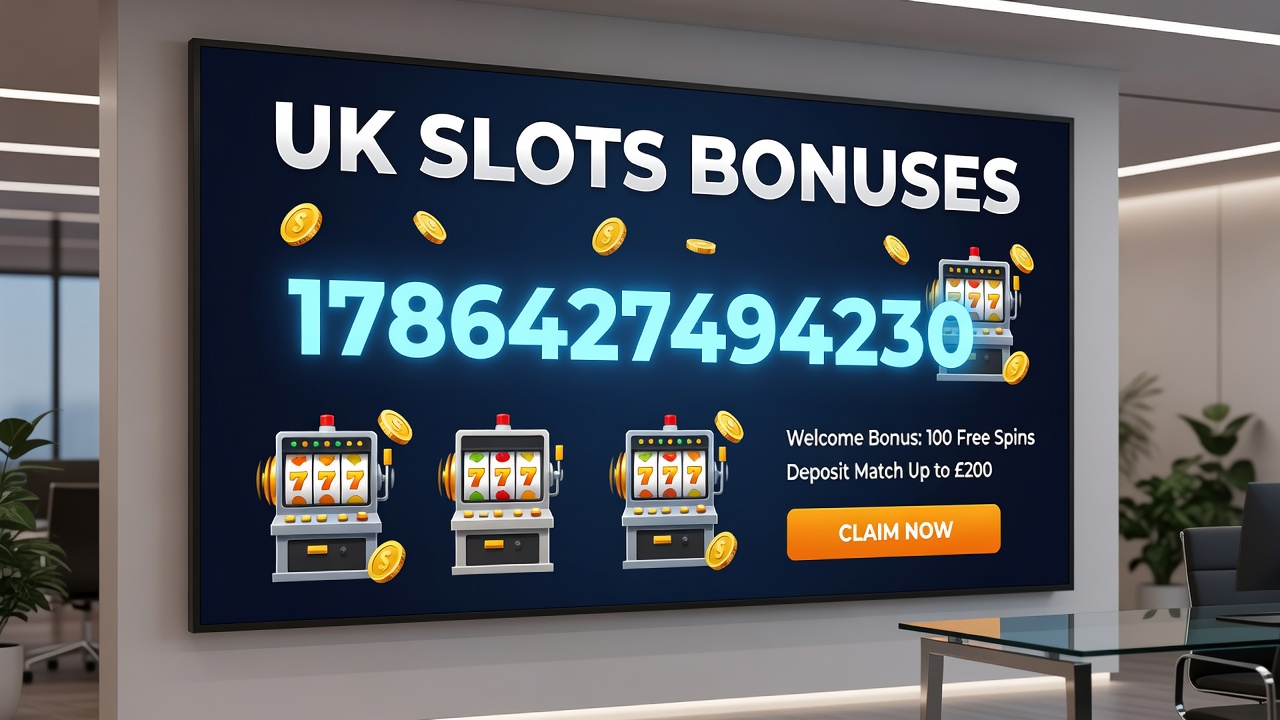 Player engaging with UK slots game on tablet showing bonus balance and loyalty progress bar